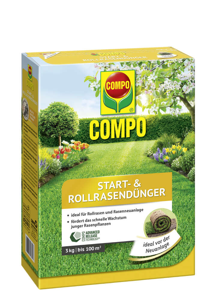 COMPO Start- & Rollrasendünger